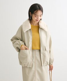 Green Parks ・ＥＬＥＮＣＡＲＥ　ＤＵＥフェイクレザーＺＩＰブルゾ