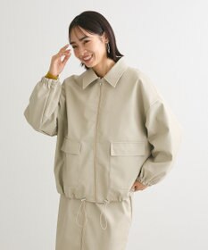 Green Parks ・ＥＬＥＮＣＡＲＥ　ＤＵＥフェイクレザーＺＩＰブルゾ