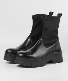 BONTRE 【BONTRE/ボントレ】厚底ストレッチミドルブーツ/40101-UA