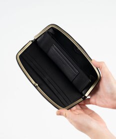 FOLNA RD ソフトレザーロング 天溝がま口 財布