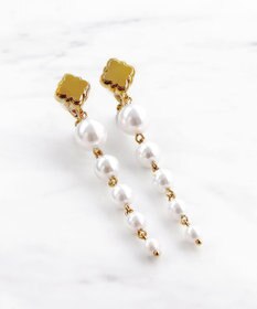 TOCCA LONG PEARL CLOVER EARRINGS イヤリング