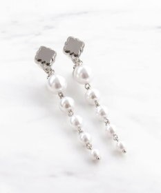TOCCA LONG PEARL CLOVER EARRINGS イヤリング
