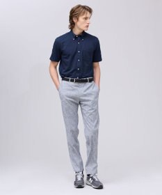 J.PRESS MEN 【吸水速乾 / 抗菌防臭 / 遮熱 / 防シワ】【J.PRESS OXFORD JERSEY】カノコインレイ半袖 シャツ / B.D.