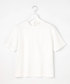 自由区 L 【接触冷感・UVカット・洗える】ベビーフリル Tシャツ