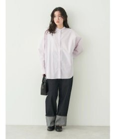 earth music&ecology ドルマンストライプシャツ