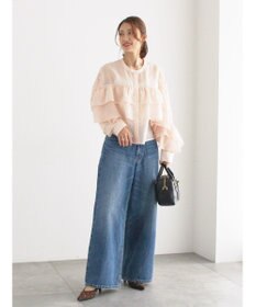 Te chichi シアーフリルティアードブラウス