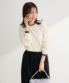 Green Parks アンチピリングレイヤード風ニットプルオーバー