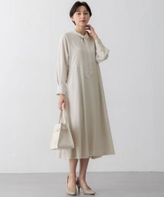 23区 【VERYコラボ】トリアセダブルジョーゼット つけ襟 ボウタイワンピース