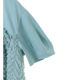 Green Parks フェザージャガードドッキングブラウス