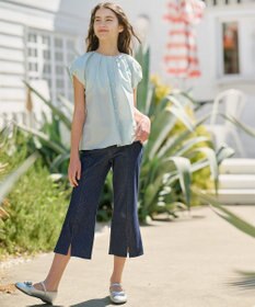 組曲 KIDS 【150-160㎝】フレアーデニムニット パンツ