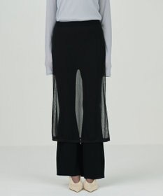 GRACE CONTINENTAL シアーニットパンツ