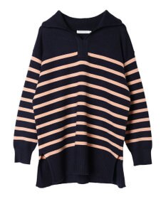 AMERICAN HOLIC バイパチ衿付きニットチュニック