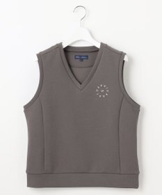 23区GOLF 【WOMEN/EC限定】ワンポイント ジャージー ベスト ロングシーズン使える 温度調節に最適