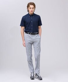 J.PRESS MEN 【吸水速乾 / 抗菌防臭 / 遮熱 / 防シワ】【J.PRESS OXFORD JERSEY】カノコインレイ半袖 シャツ / B.D.