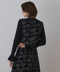 GRACE CONTINENTAL ラメフラワージャガードベスト