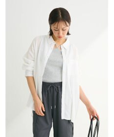 Green Parks インド綿 シアサッカーシャツ