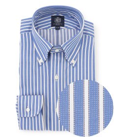 J.PRESS MEN 【PREMIUM PLEATS / 形態安定】スーピマコットンパナマストライプ シャツ / B.D.