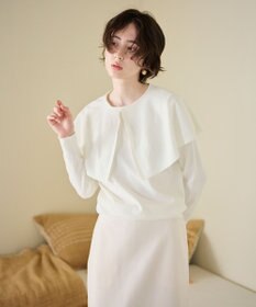 #Newans 【洗える】ケープカラープルオーバー