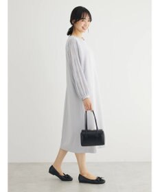 Green Parks マジョリカ袖ドッキングワンピース