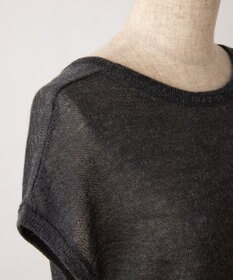 TOQUE 〈大草直子さんアドバイザー〉 【天然素材/2WAY】アルパカシルクニットVネックフレンチ