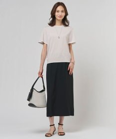 J.PRESS LADIES S 【シーンレスに活躍】COOL MINT COTTON POLYESTER フレアスリーブ ニット プルオーバー