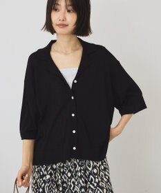 AMERICAN HOLIC 襟付き5分袖ニットカーディガン