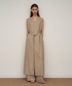 ATON WOOL SILK TWILL | ジレドレス