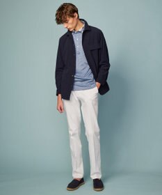 JOSEPH ABBOUD 【清涼・軽量・夏の軽羽織】クールサッカー ライトシャツ アウター