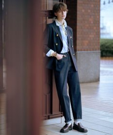 J.PRESS LADIES 【洗える】BASIC STRETCH DENIM ボーイフィット パンツ