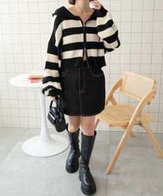 WEGO ダブルジップニットパーカー