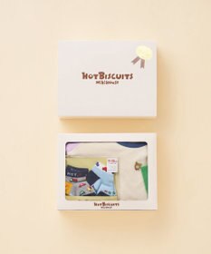 MIKI HOUSE HOT BISCUITS ワンポイント半袖Tシャツ＆ローカットソックスギフトセット【BOX付き】