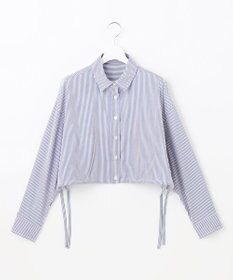 Feroux 【洗える】ショート丈ドロスト シャツ