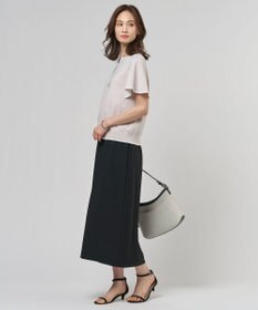 J.PRESS LADIES S 【シーンレスに活躍】COOL MINT COTTON POLYESTER フレアスリーブ ニット プルオーバー