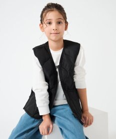 UNFILO 【120-150cm】TAION ミリタリーZIP Vネックダウンベスト(UNISEX)