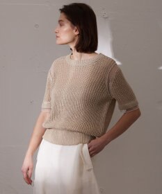 BEIGE， OLIVIER / 半袖ニット
