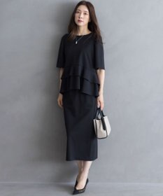 組曲 L ジョーゼットジャージーナロータイト スカート