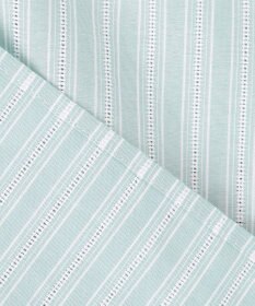 J.PRESS LADIES 【洗える】BEZ 空羽ストライプ クルーネック ブラウス