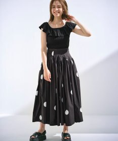 組曲 L 【組曲×setsuko sagittaire】カーヴィフレアスカート