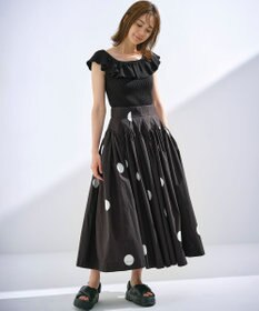 組曲 L 【組曲×setsuko sagittaire】カーヴィフレアスカート