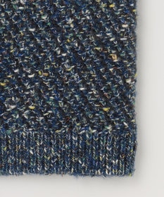 自由区 ミックスツイードニット  ベスト