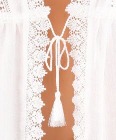 San-ai Resort（三愛水着楽園） 楊柳×レース　羽織り　F【San-ai Resort（サンアイリゾート）】