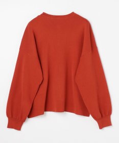 ANY スウェットライクニットカーディガン