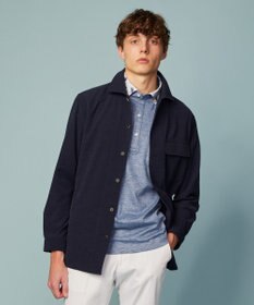 JOSEPH ABBOUD 【清涼・軽量・夏の軽羽織】クールサッカー ライトシャツ アウター