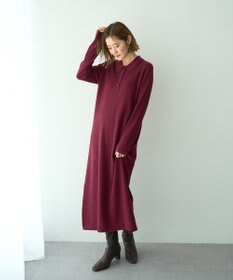 YECCA VECCA 襟付きニットワンピース