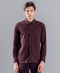JOSEPH HOMME アロージャガードストレッチ　レギュラーカラーシャツ