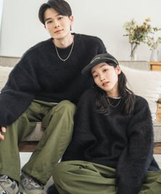 WEGO モヘアライクBIGプルオーバー