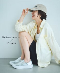 Pointer 【浅見れいなさん×Pointerコラボ】日本製 本革スリッポン