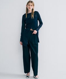 uncrave トリコットシフォン カシュクールトップス