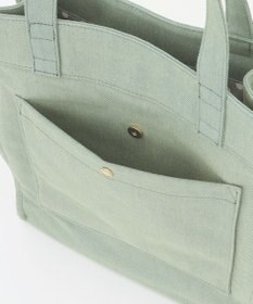 LA BAGAGERIE チャーム付きデニムバッグ Mサイズ