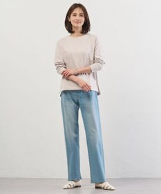 J.PRESS LADIES L 【洗える】BASIC STRETCH DENIM ボーイフィット デニム